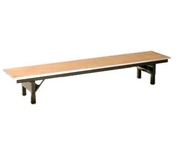 Maywood DPORIG1596RISER 96" Long 15" Wide 12" High Metal Glide Caps Std Single-Deck Rectangular Top Original Table Riser