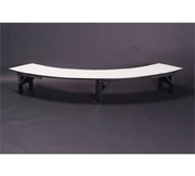 Maywood DLORIG6015CRRIS 60" Radius 15" Wide 12" High Metal Glide Caps Std Single-Deck Original Table Riser