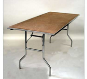 Maywood MP3648 48" W x 36" D x 30" H Rectangular Plywood Top Standard Folding Table