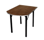 Maywood DPORIG3040PEN 40" W x 30" D x 30" H Peninsula Plywood Top Original Folding Table