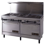 Montague T60-8-1FT 72" Gas Technostar Restaurant Range - 440,000 BTU