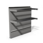 Montague Tdhs-24 Legend Backguard/Tubular Double High Shelves