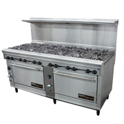 Montague VT260-10-1FT 72" Gas Technostar Restaurant Range - 440,000 BTU