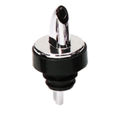 TableCraft Products 671 Black Collar Chrome Plated Spout Plastic Cash & Carry Free Flow Pourer