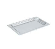 Vollrath 8230310 21 1/2" W x 13 5/16" D x 1 1/4" H 2.9 Qt. 1/1 Full Size 18/8 High-Polished Stainless Steel Construction Miramar Decorative Food Pan