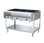 Vollrath 38003 46" W x 32" D x 34" H 3 Wells Stainless Steel ServeWell Hot Food Table - 120V