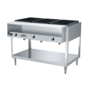 Vollrath 38102 32" W x 32" D x 34" H 2 Wells Stainless Steel ServeWell Hot Food Table - 120V