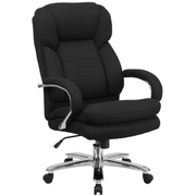 Flash Furniture GO-2078-GG 28" W x 49" H x 31" D Black Hercules Series Big & Tall Executive Swivel Office Chair