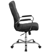 Flash Furniture GO-2286H-BK-GG 30" W x 48" H x 34" D Black Hercules Series 24/7 Big & Tall Executive Swivel Office Chair