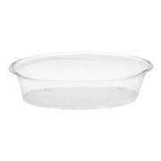 Cal-Mil 316-12-12 12" Dia. x 3 1/2" D Round Acrylic Clear Turn N Serve Deep Tray