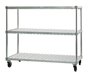 New Age 59US28KD 28" W x 50.5" H x 59" D 2 Tiers Aluminum Tray Drying Rack