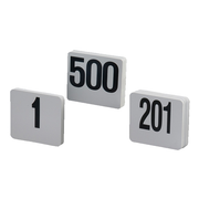 American Metalcraft 4300 Plastic Table Number Set - Numbers 251 - 300