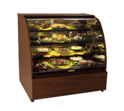 Structural Concepts HV74R 76"W Curved Glass Encore Service Refrigerated Bakery Merchandiser