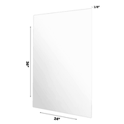 Alpine ADI2436-3-C Clear Plexiglass Acrylic Sheet