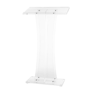 Alpine ADI661-02 Clear Acrylic Floor Model Speakers Podium Lectern