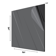 Alpine ADI2424-1-B Black Plexiglass Acrylic Sheet