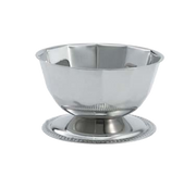 Vollrath 46701 16 Oz. Stainless Steel Mirror Finish Gadroon Base For Seafood Supreme Set Imported Paneled Bowl