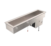 Vollrath FC-4CS-03120-R 8" Deep Well (3) Pan Refrigerated 18/8 Stainless Steel Polyurethane Foam Insulated Short Sided Cold Drop-In