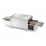 Vollrath PO4-24018R-L Electric 68" W 18" Wide Right-to-Left Conveyor Belt Variable Speed Control Forced Convection Conveyor Pizza Oven - 240V 6200 Watts