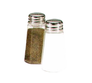 Vollrath 302-0 3.5" H 2 Oz. Single Shaker Dripcut Salt & Pepper Shaker (72 Each Per Case)