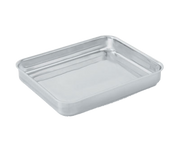 Vollrath 49432 14.69" W x 11.81" D x 2" H 4.6 Qt. 3-Ply Construction 18-8 Stainless Steel with 3004 Aluminum Core Bottom and Side Walls Miramar Display Cookware Large Food Pan