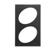 Vollrath 8243210 21.13" W x 12.75" D Plastic Oval Miramar Single Size Template for Miramar Cookware