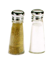 Vollrath 703 3 Oz. Glass Jar Stainless Steel Cap Dripcut Salt & Pepper Shaker (24 Each Per Case)