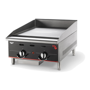 Vollrath 924GGT 24" W x 8.38" H x 24" D 24" Stainless Burner Construction Cayenne Heavy-Duty Flat Top Gas Griddle - 60,000 BTU