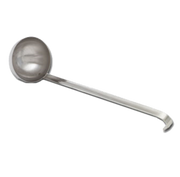 Vollrath 58500 12 Oz. 4 3/8" Bowl Dia. 12 1/8" Stainless Steel Kool-Touch Hooked Handle Round Shape Ladle