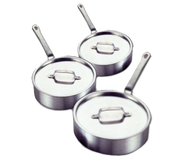 Vollrath 4074 14" W x 2.88" H 7.5 Qt. Aluminum Alloy with Riveted Non-Insulated Handle Premier Saute Pan