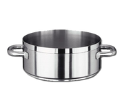 Vollrath 3304 9.5" W x 3.75" H x 9 1/2" Dia. 4 1/2 Qt. Capacity 18-10 Stainless Steel Centurion Casserole / Brazier Pan