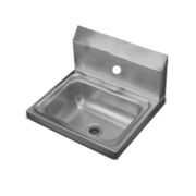 Vollrath 1411 17" W x 15" D 20 Gauge Stainless Steel Wall-Mounted Hand Sink with Bracket