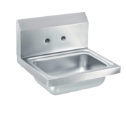 Vollrath 141-0C 17" W x 15" D 4" Centers 20 Gauge Stainless Steel Wall-Mounted Hand Sink with Bracket and Strainer