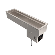 Vollrath FC-4CS-03120-N 6-5/8" Deep Well (3) Pan Refrigerated 3" Recessed Shoulder 18/8 Stainless Steel Polyurethane Foam Insulated NSF7 Short Sided Cold Drop-In