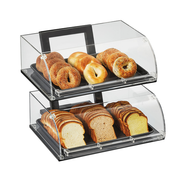 Vollrath ANBCF-06 20.38" W x 22" D x 17.63" H Metal Angled Stand Cubic Acrylic Display System