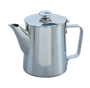 Vollrath 46314 4.25" H 10 Oz. 18/8 Stainless Steel Wide Plat Bottom Ensures Stability Melody Coffee & Tea Server