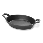 Vollrath 59743 25.4 Oz. Cast Iron Without Lid Mini Oval Casserole Dish