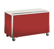 Vollrath 37027 74" W x 28" D x 34" H Modular Enclosed Base 4-Series Signature Server with Stainless Steel Countertops