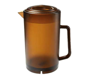 GET P-3064-1-A 64 Oz. Amber SAN Water Pitcher With Lid (1 Dozen)