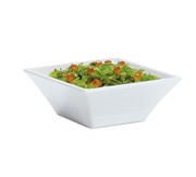 GET ML-238-W 5" W x 4" H x 5" D 12 Oz. Melamine White Square Siciliano Bowl