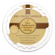 Harold Import 109 Aluminum Reusable Mrs. Anderson's Baking Universal Pie Crust Shield For 10" Frozen or Homemade Pies