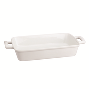 Harold Import 98048 13" x 9" White Porcelain Rectangular HIC Lasagna Pan