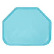 Cambro 1418TR177 14" x 18" Trapezoid Fiberglass Sky Blue Camtray