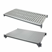 Cambro ESK1836VS5580 36" W x 18" D Brushed Graphite Solid and Vented Camshelving Elements Shelf Plate Kit