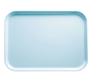 Cambro 1622177 16" x 22" Rectangular Fiberglass Sky Blue Camtray