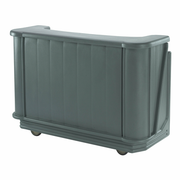 Cambro BAR650CP191 67.5" L x 28.5" W x 47.5" H Gray Polyethylene Cambar Portable Bar