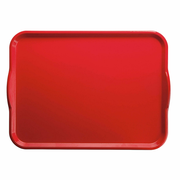 Cambro 1520H521 15" x 20" Cambro Red Reinforced Fiberglass Rectangular Camtray with Handles