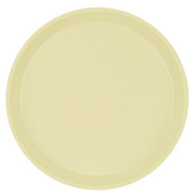 Cambro 1100536 11" Dia. Lemon Chiffon Round Fiberglass Serving Camtray