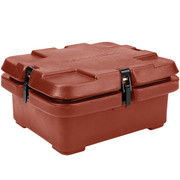 Cambro 240MPC402 6.3 Qt. Brick Red Polyethylene Top Loading for Half Size Food Pans CamCarrier