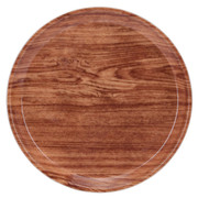 Cambro 1000309 10" Dia. Java Teak Fiberglass Round Serving Camtray